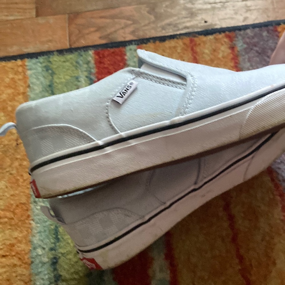 Vans Light Blue Lightly Checkered